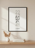 Personalisiertes Hochzeitsposter ‘We Said Yes’ – mit Datum & Namen | Ideal auch für Verlobungen