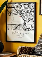 Personalisiertes Poster „Wo alles begann“ – Euer besonderer Ort & Moment