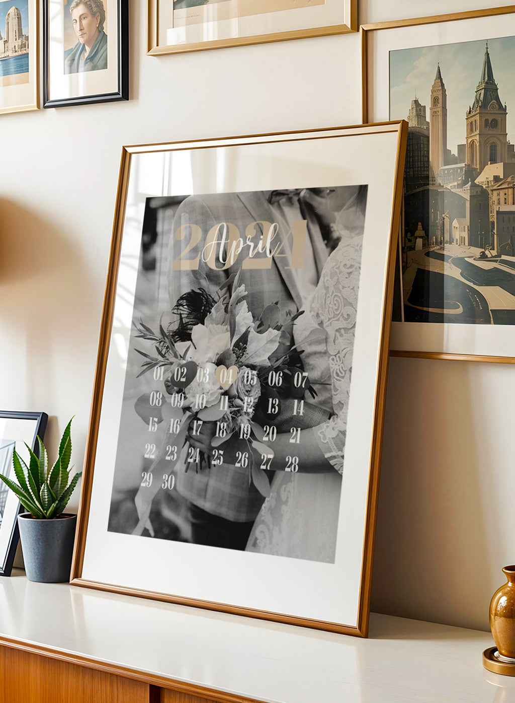 Personalisiertes Fotoposter „Unser Moment“ – Datum & Foto für Hochzeit, Liebe & Jahrestag